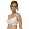 image:imageDORINA Lace Light Padded Underwire Lift Demi Bra Comfort Supportive Bras Plus Size for Curves Women  Celine D17455A Ivory 42C