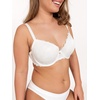 image:imageDORINA Lace Light Padded Underwire Lift Demi Bra Comfort Supportive Bras Plus Size for Curves Women  Celine D17455A Ivory 42C