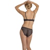 image:imageDORINA Michelle Animal Lace Womens 34 Cup Demi Sexy Light Pad Padded Underwire Everday Bra Black  36B