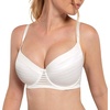 image:imageDORINA Carmen Light Padded Everyday Bra Supportive Underwire Balcony Balconette 34 Cup Demi TShirt Bra for Curves Women32D44D D17143 Ivory 34F