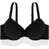 image:imageDORINA LILA2PP Light Padded TShirt Everyday Bra Demi Women Curve Daily Bra 2 Pack D000174CO009 BlackWhite  36C