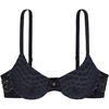 image:imageDORINA Michelle Animal Lace Womens 34 Cup Demi Sexy Light Pad Padded Underwire Everday Bra Black  36B