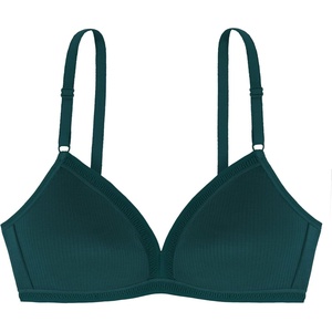 image:imageDORINA Womens Tiffany NonPadded WireFree Wireless Comfy Daily Bra  Green  36C